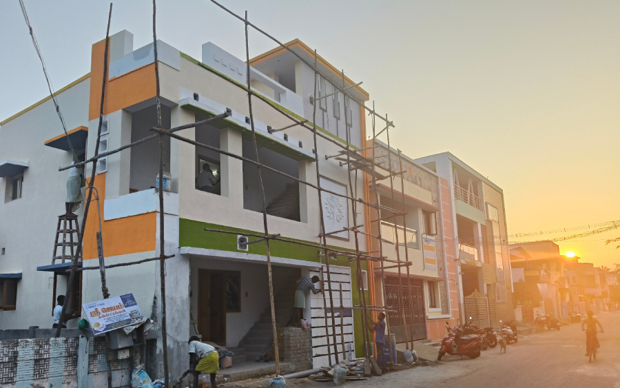 Jayam Construction founders on site